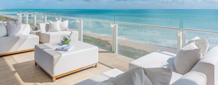 Amazing Outdoor Spaces: Large Oversized Balcony - The Surf Club 4 Seasons