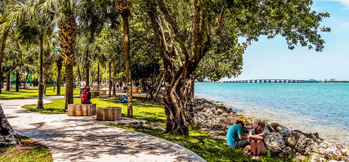 Margaret Pace Park in Edgewater, Miami FL