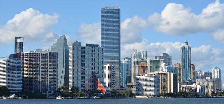 Brickell from Key Biscayne