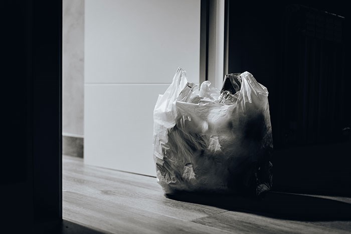 Trash on the floor