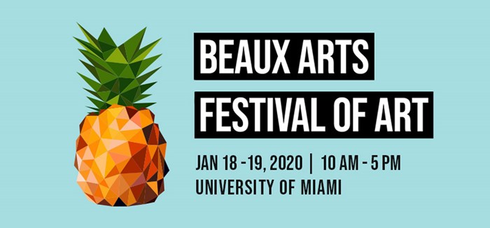 Beaux Arts’ Festival of Art: January 18-19