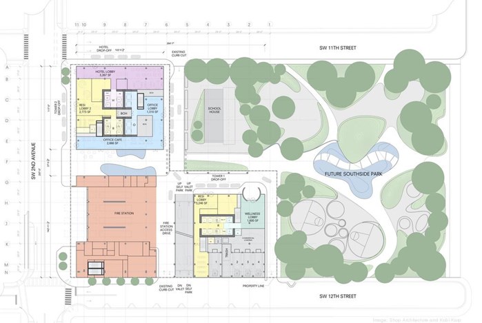 62-story tower by JDS Development - Site Plan