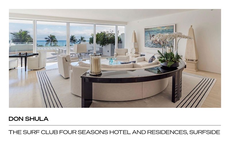 Unit 205, South Tower of The Surf Club Four Seasons Hotel and Residences at 9001 Collins Avenue, Surfside