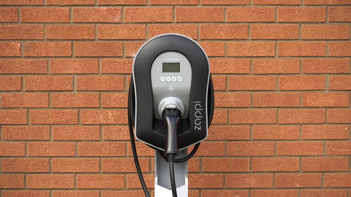 Electric car charging station