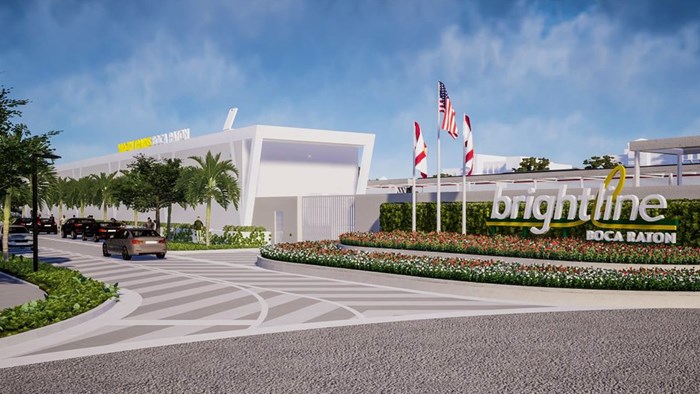 Rendering of Brightline Boca Raton Station