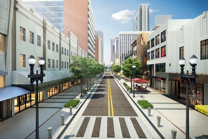 Downtown Miami Revitalization on Flagler Street - Artist Rendering