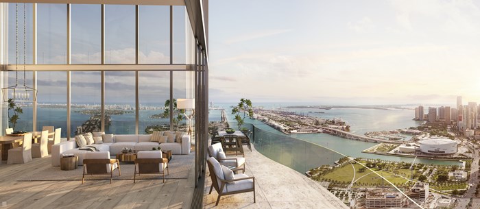 Casa Bella Living Balcony (Rendering)