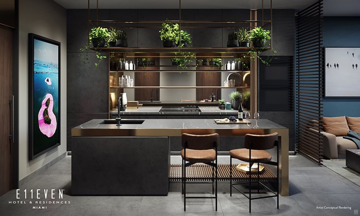 E11EVENResidences - Kitchen (Rendering)