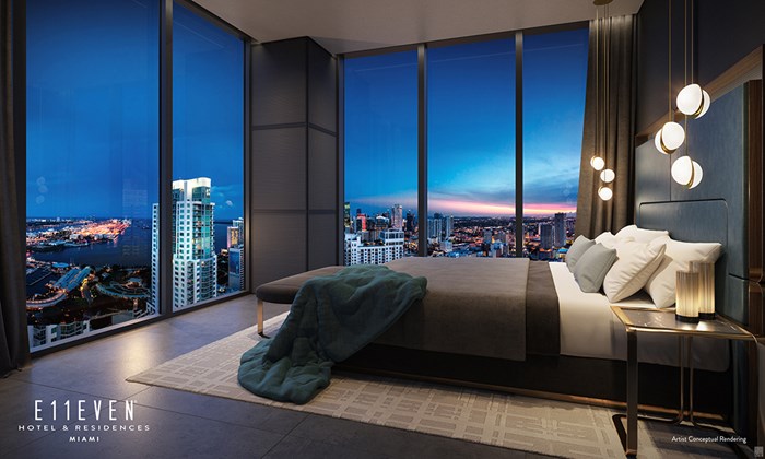 E11EVENResidences - Master Bedroom (Rendering)