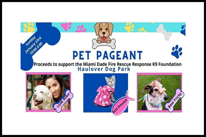Pet Pageant Supporting Miami-Dade Fire Rescue K9 Response Team: January 23