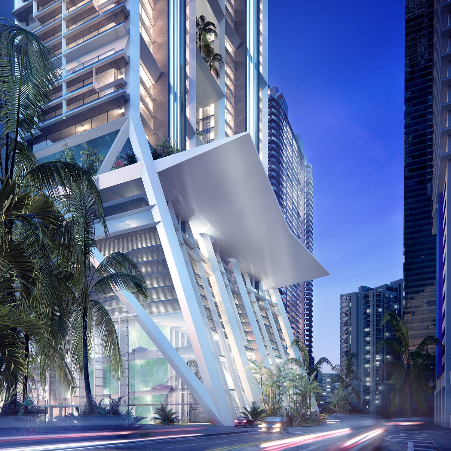 The Towers by  Foster + Partners