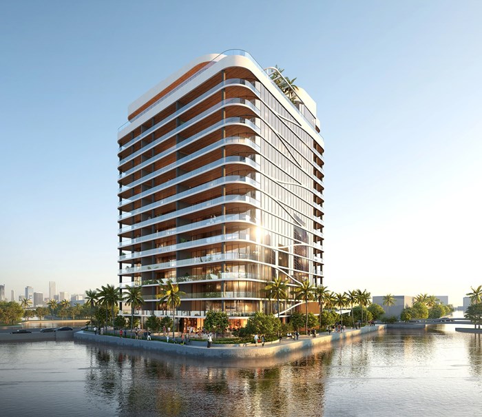 Related Group Proposes Waterfront Icon Residences in North Miami’s Keystone Point - Artist Rendering