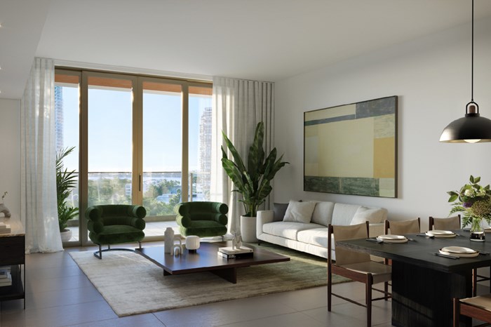 2200 Brickell - Living Room (Artists Rendering)