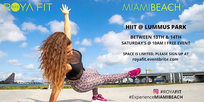 HIIT with ROYAFIT at Lummus Park: March 5, 12, 19 & 26