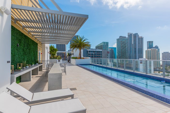 Brickell Ten Rooftop Pool