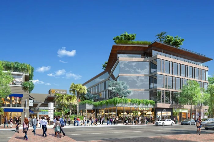 Rendering of Cocowalk - shopping center in Coconut Grove