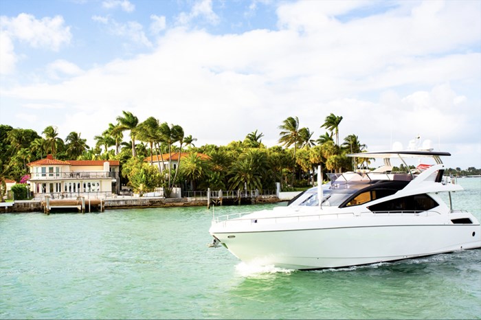 Fisher Island with Yacht