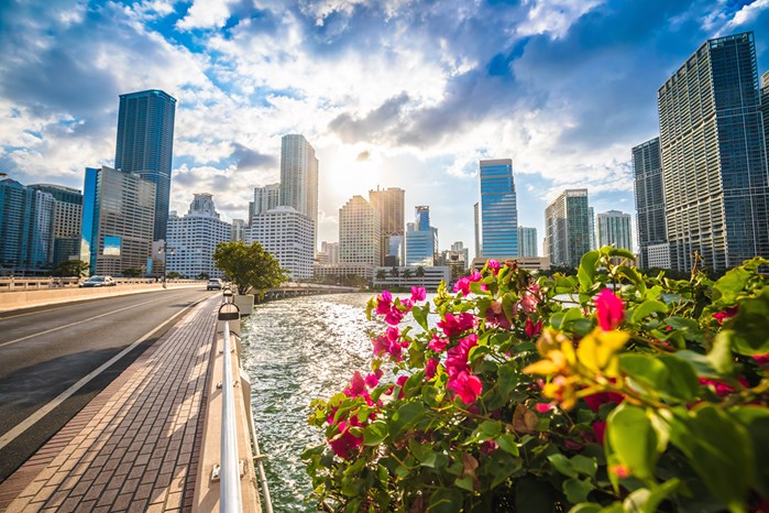 Brickell Key - view from bridge