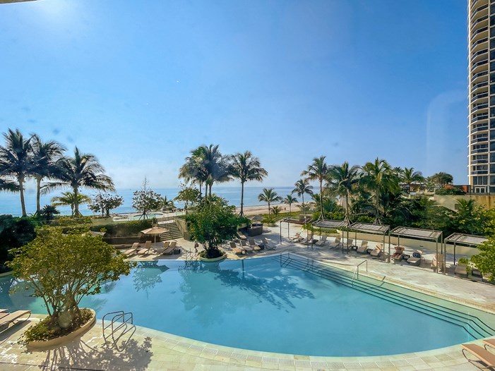 Oceanfront Pool at the Residences by Armani Casa in Sunny Isles Beach